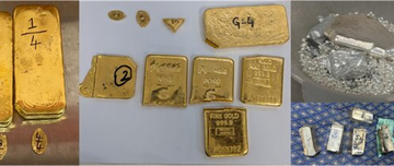 पश्चिम बंगाल और दिल्ली में सोने की तस्करी के मामले में DRI की बड़ी कार्रवाई, सोना, चांदी और भारतीय करेंसी जब्त